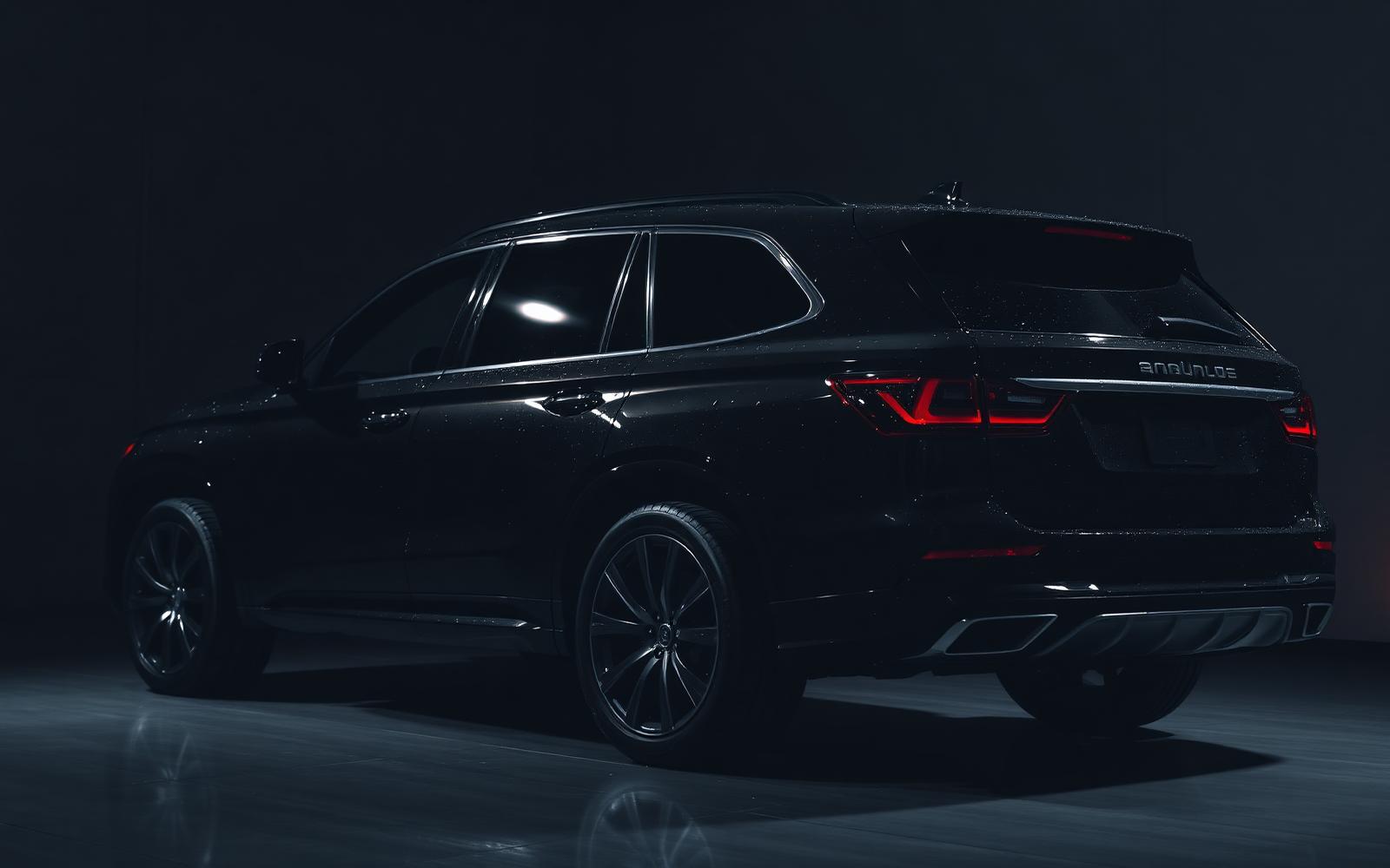 Freshly detailed black luxury SUV
